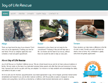 Tablet Screenshot of joyofliferescue.org